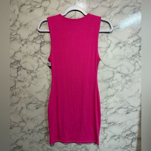 NEW Naked Wardrobe Sleeveless Minidress Pink Size L - Picture 8 of 9